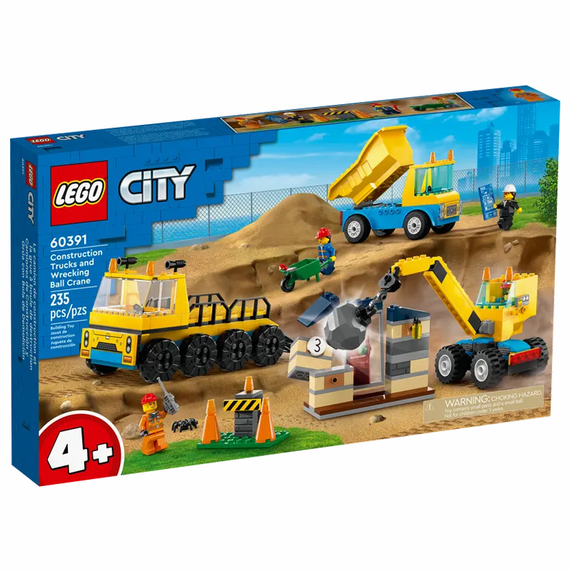 LEGO® 60391 City Construction Trucks and Wrecking Ball Crane