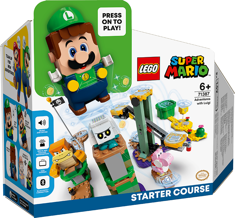 LEGO® 71360 71387 Super Mario™ Adventures with Mario Starter Course, Adventures with Luigi Free Gif Bundle (Set of 3) - My Hobbies
