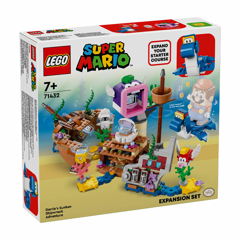 LEGO 71432 Super Mario Dorrie's Sunken Shipwreck Adventure Expansion Set