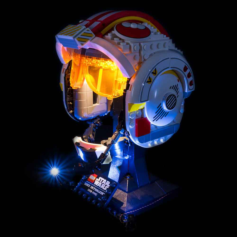 Light My Bricks LEGO Luke Skywalker Red Five Helmet 75327 Light Kit (LEGO Set Are Not Included ) - My Hobbies