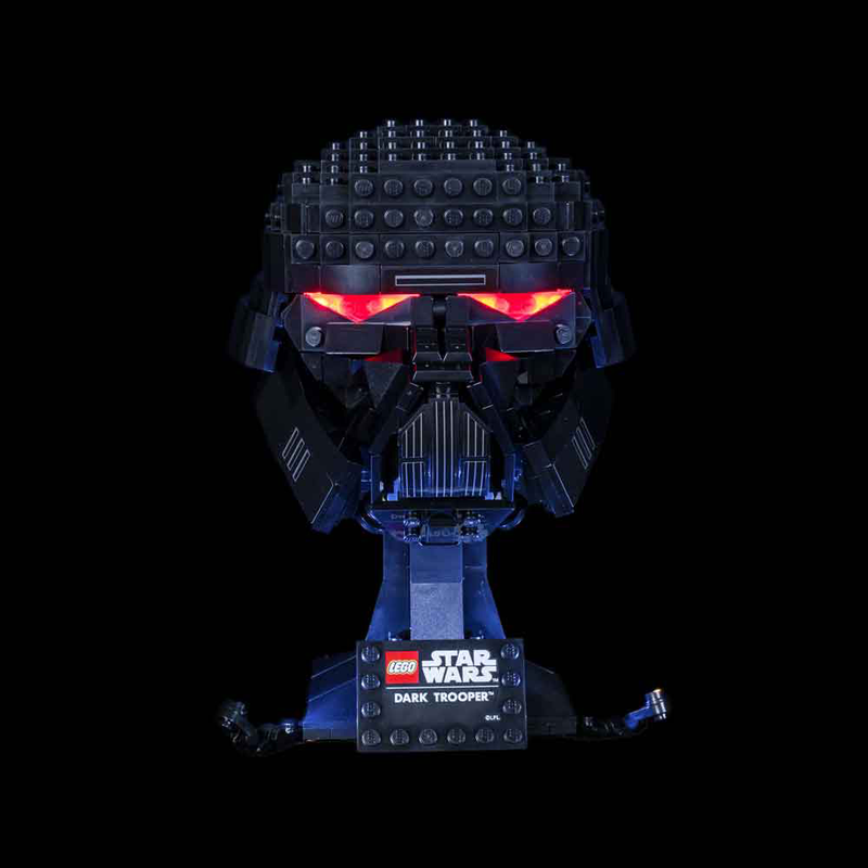 Light My Bricks LEGO Dark Trooper Helmet 75343 Light Kit(LEGO Set Are Not Included ) - My Hobbies