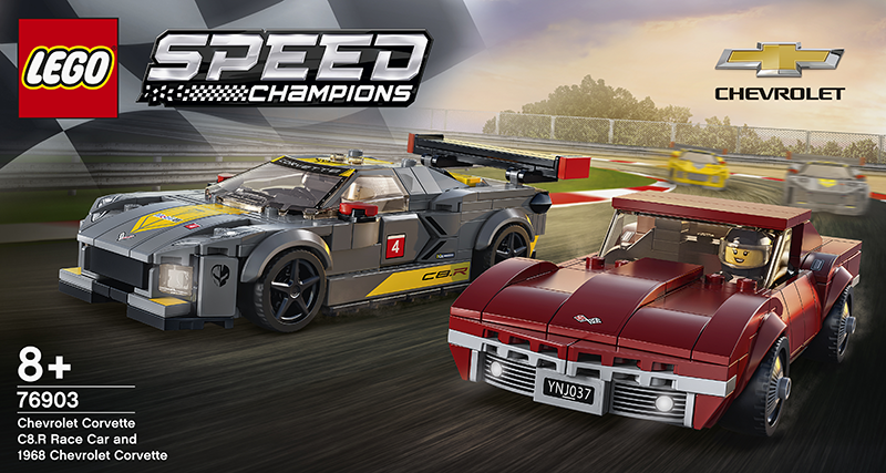 LEGO® 76903 Speed Champions Chevrolet Corvette C8.R Race Car and 1968 Chevrolet Corvette - My Hobbies