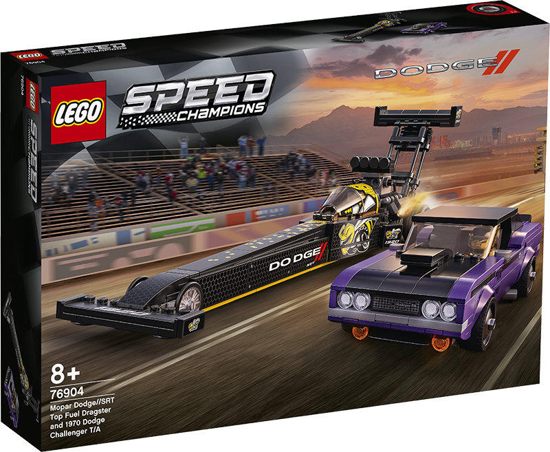 LEGO® 76904 Speed Champions Mopar Dodge//SRT Top Fuel Dragster and 1970 Dodge Challenger T/A - My Hobbies