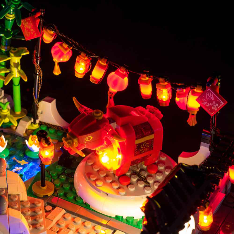 Light My Bricks LEGO Spring Lantern Festival 80107 Light Kit ((LEGO Set Are Not Included ) - My Hobbies