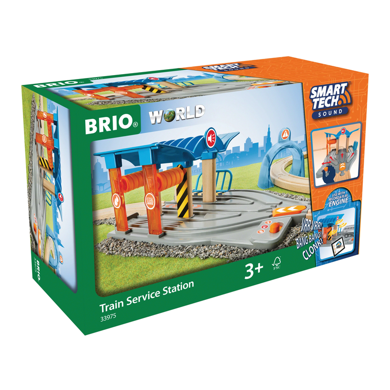 BRIO Smart Tech Sound - Train Service Station 2pc - My Hobbies