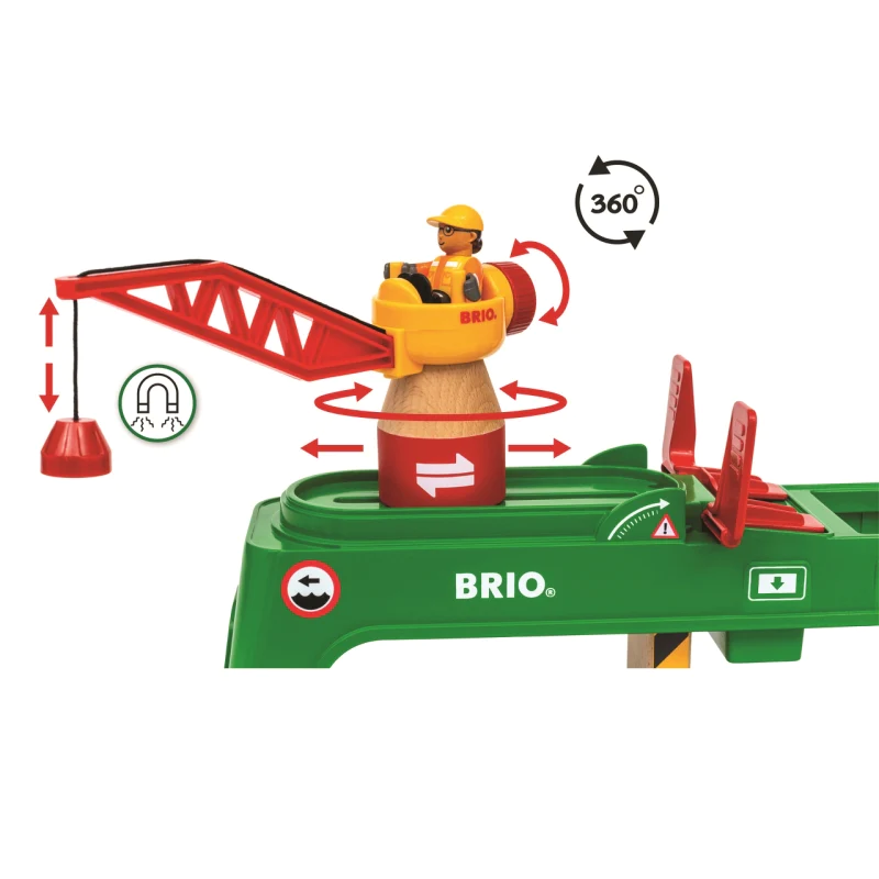 BRIO Crane - Container Crane 6 pieces - My Hobbies