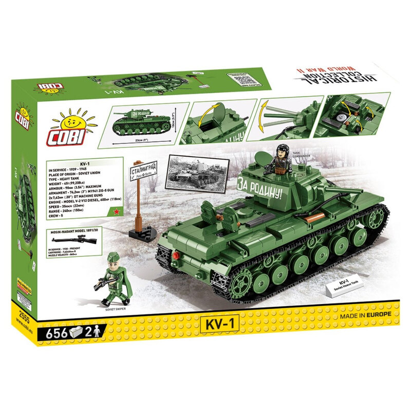 Cobi WW2 - KV-1 Tank (590 pcs) - My Hobbies