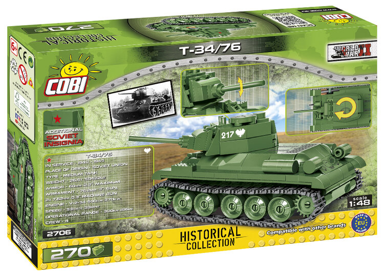 Cobi WW2 - T-34-76 Tank (260 pcs) - My Hobbies