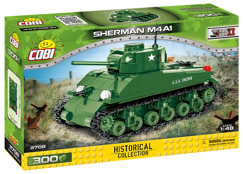 Cobi WW2 - Sherman M4A1 Tank (300 pcs) - My Hobbies