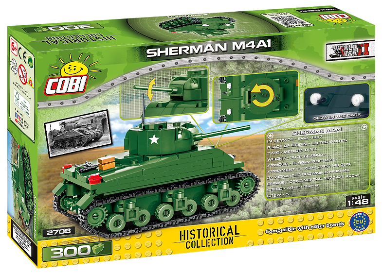 Cobi WW2 - Sherman M4A1 Tank (300 pcs) - My Hobbies