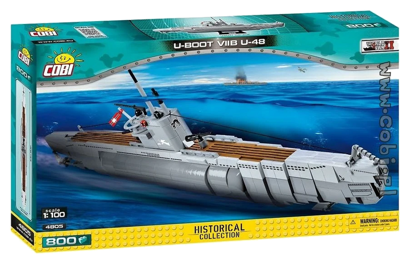 Cobi World War II - 800 piece U-Boot VIIB U-48 - My Hobbies