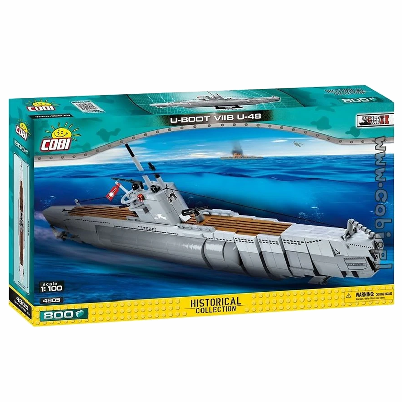 Cobi World War II - 800 piece U-Boot VIIB U-48 - My Hobbies