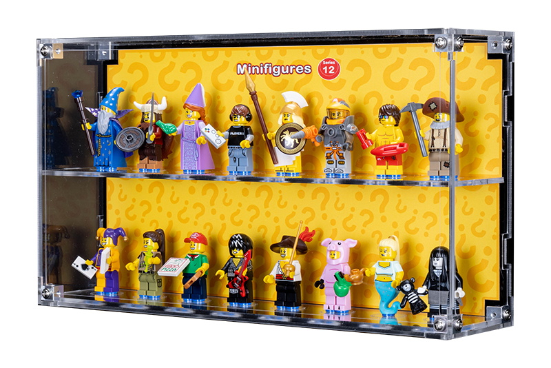 Wall Mounted Display Case for LEGO Minifigure 71007 Series 12 With/Without background - My Hobbies