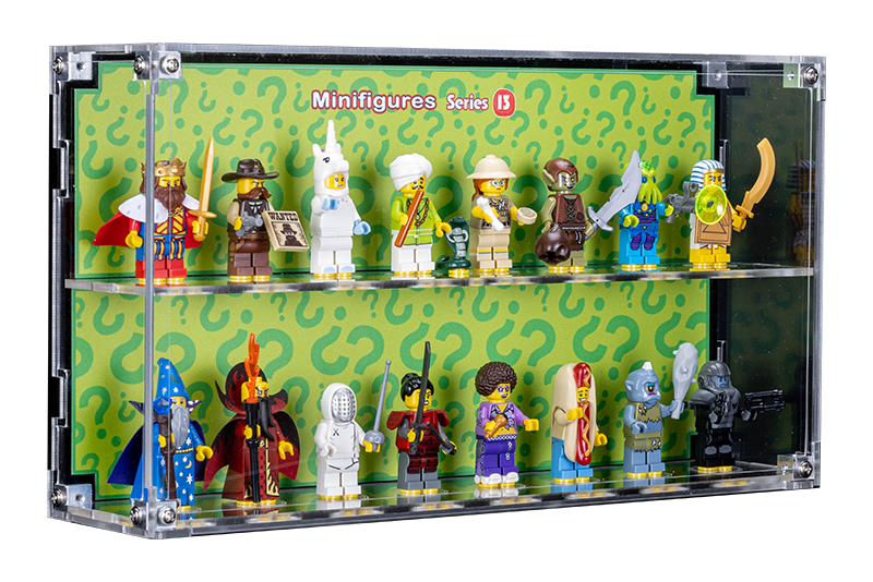 Wall Mounted Display Case for LEGO Minifigure 71008 Series 13 With/Without background - My Hobbies