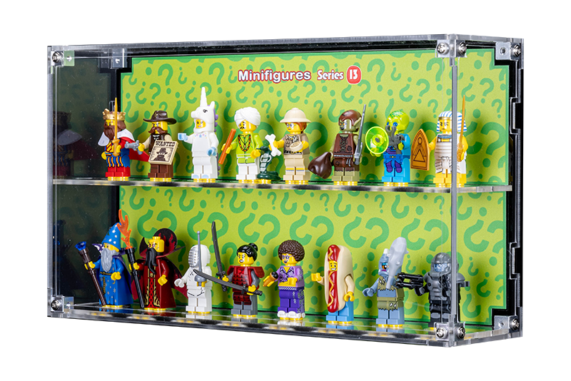Wall Mounted Display Case for LEGO Minifigure 71008 Series 13 With/Without background - My Hobbies