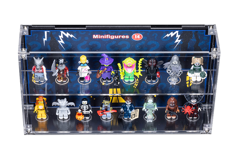 Wall Mounted Display Case for LEGO Minifigure 71010 Series 14 With/Without background - My Hobbies