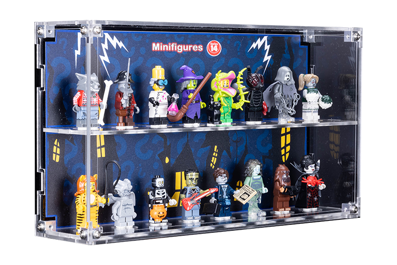 Wall Mounted Display Case for LEGO Minifigure 71010 Series 14 With/Without background - My Hobbies