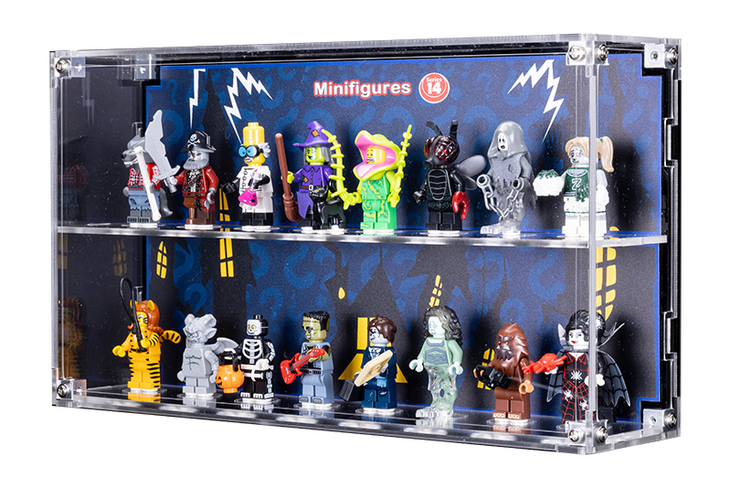 Wall Mounted Display Case for LEGO Minifigure 71010 Series 14 With/Without background - My Hobbies