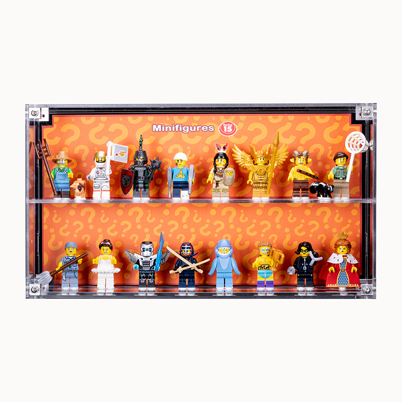 Wall Mounted Display Case for LEGO Minifigure 71011 Series 15 With/Without background - My Hobbies