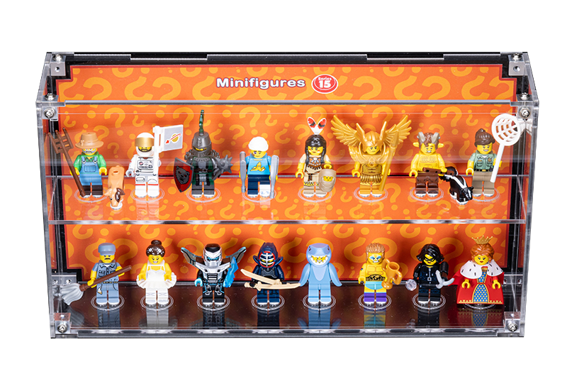 Wall Mounted Display Case for LEGO Minifigure 71011 Series 15 With/Without background - My Hobbies