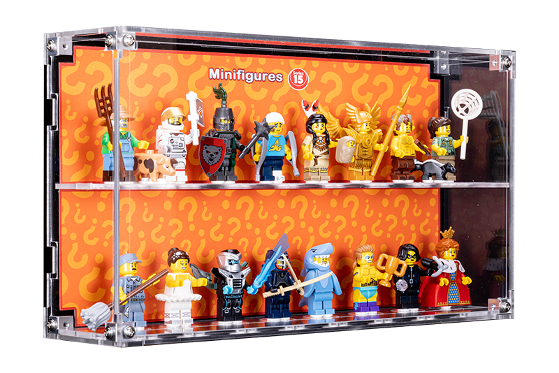 Wall Mounted Display Case for LEGO Minifigure 71011 Series 15 With/Without background - My Hobbies