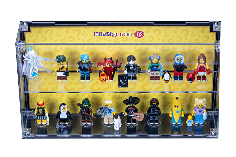 Wall Mounted Display Case for LEGO Minifigure 71013 Series 16 With/Without background - My Hobbies