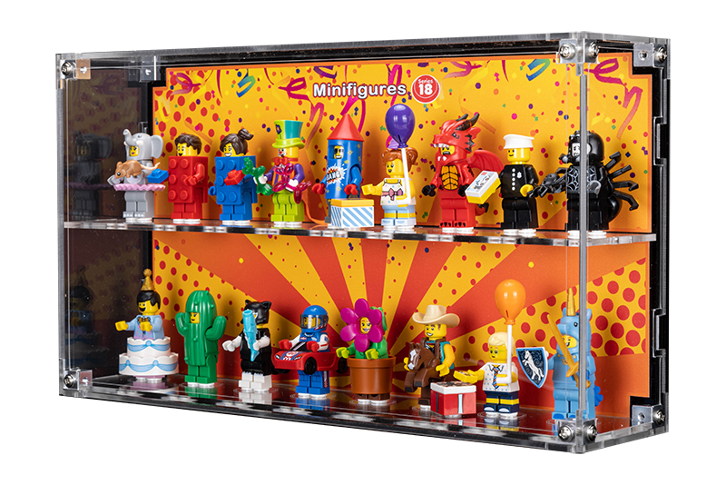 Wall Mounted Display Case for LEGO Minifigure 71021 Series 18 With/Without background - My Hobbies