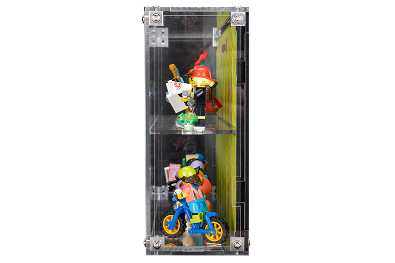 Wall Mounted Display Case for LEGO Minifigure 71025 Series 19 With/Without background - My Hobbies