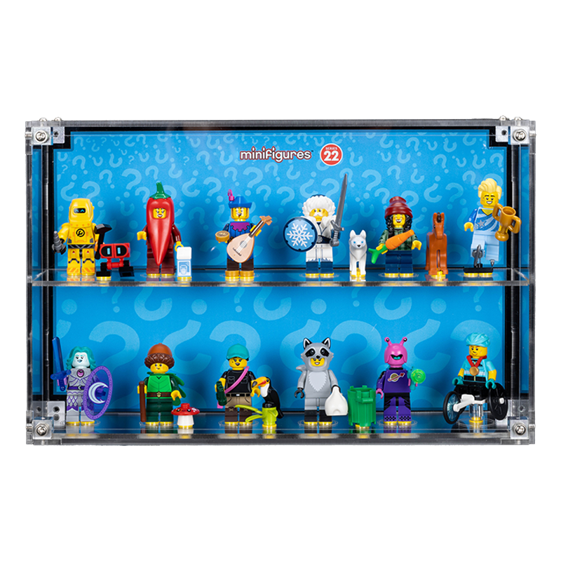 Wall Mounted Display Case for LEGO Minifigure 71032 (Series 22) With/Without background (ship from 7th of July) - My Hobbies