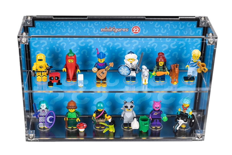 Wall Mounted Display Case for LEGO Minifigure 71032 (Series 22) With/Without background (ship from 7th of July) - My Hobbies