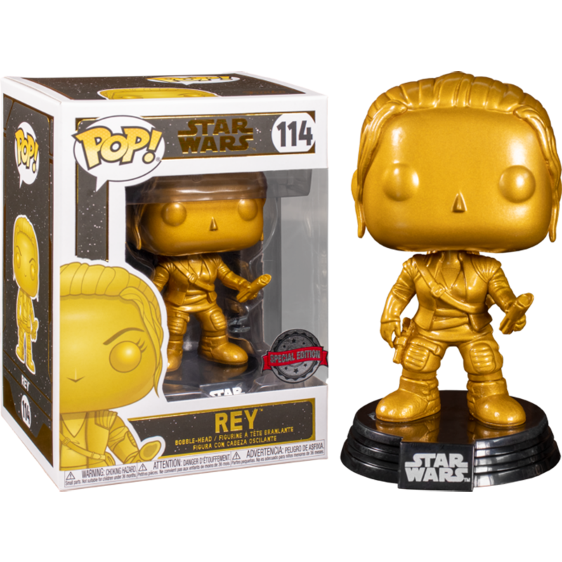 Funko Star Wars - Rey Gold Metallic US Exclusive Pop! Vinyl - My Hobbies