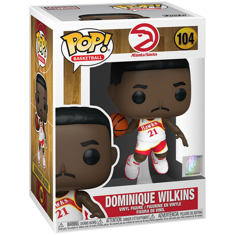 Funko NBA: Legends - Dominique Wilkins Hawks Home Pop! Vinyl - My Hobbies