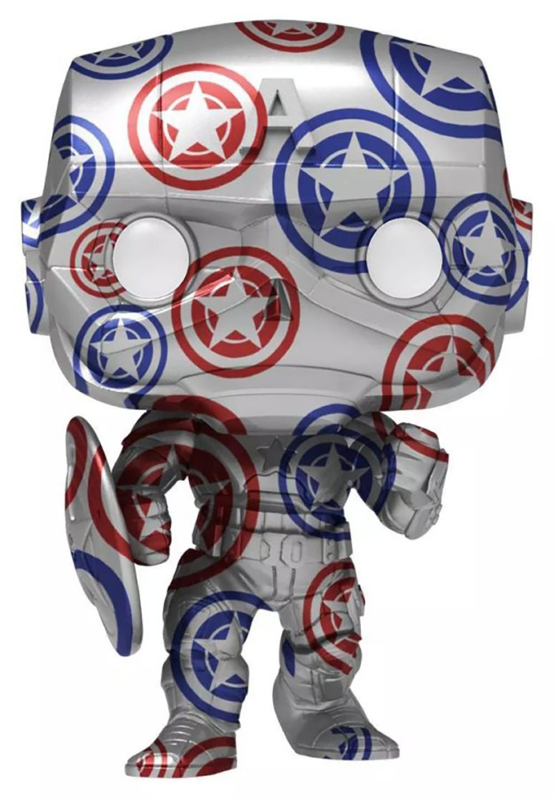 Funko Avengers (Video Game 2020) - Captain America Patriotic Age (Artist) US Exc Pop! w/Protector [RS] - My Hobbies