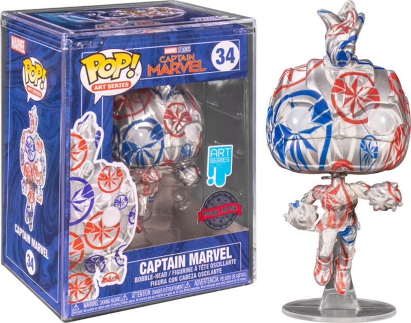 Funko Captain Marvel - Patriotic Age (Artist) US Exclusive Pop! with Protector [RS] - My Hobbies