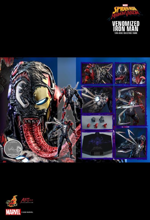 Hot Toy Venom - Venomized Iron Man 1:6 Scale 12" Action Figure - My Hobbies