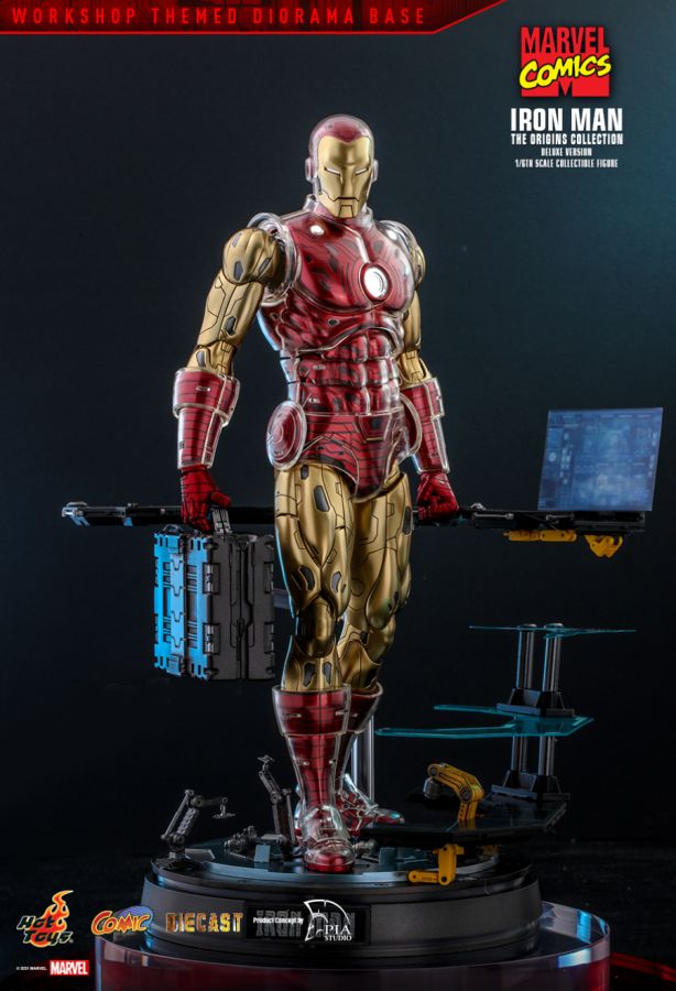 Hot Toys Iron Man - Iron Man Origins Deluxe 1:6 Scale 12" Diecast Action Figure - My Hobbies