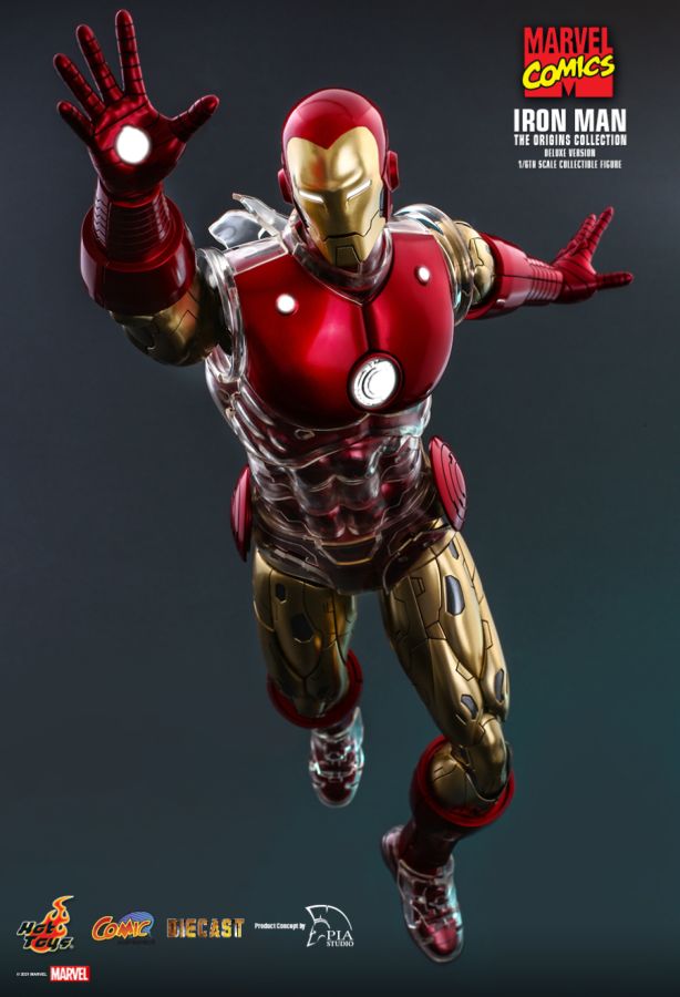 Hot Toys Iron Man - Iron Man Origins Deluxe 1:6 Scale 12" Diecast Action Figure - My Hobbies