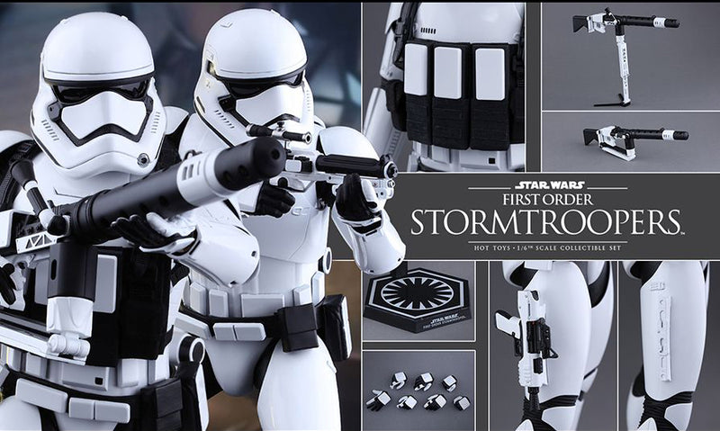 Hot Toys Star Wars - First Order Stormtroopers Episode VIThe Force Awakens 12" 1:6 Scale Action FigureSet - My Hobbies