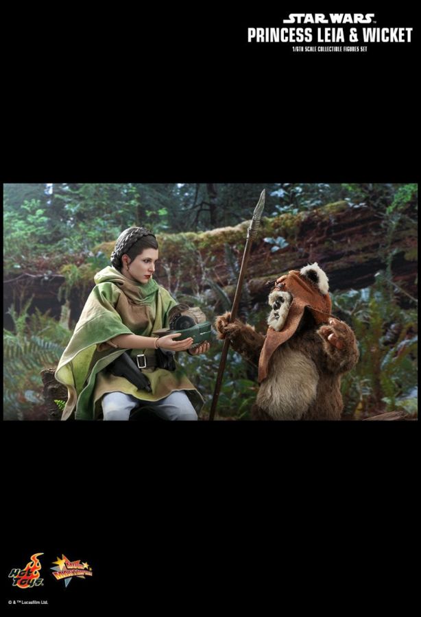 Hot Toys Star Wars - Leia & Wicket Return of the Jedi 1:6 Scale Acton Figure - My Hobbies