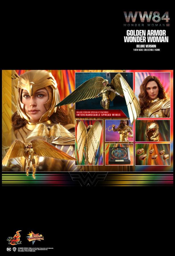 Hot Toy Wonder Woman: 1984 - Golden Armor Deluxe 1:6 Scale 12" Action Figure - My Hobbies