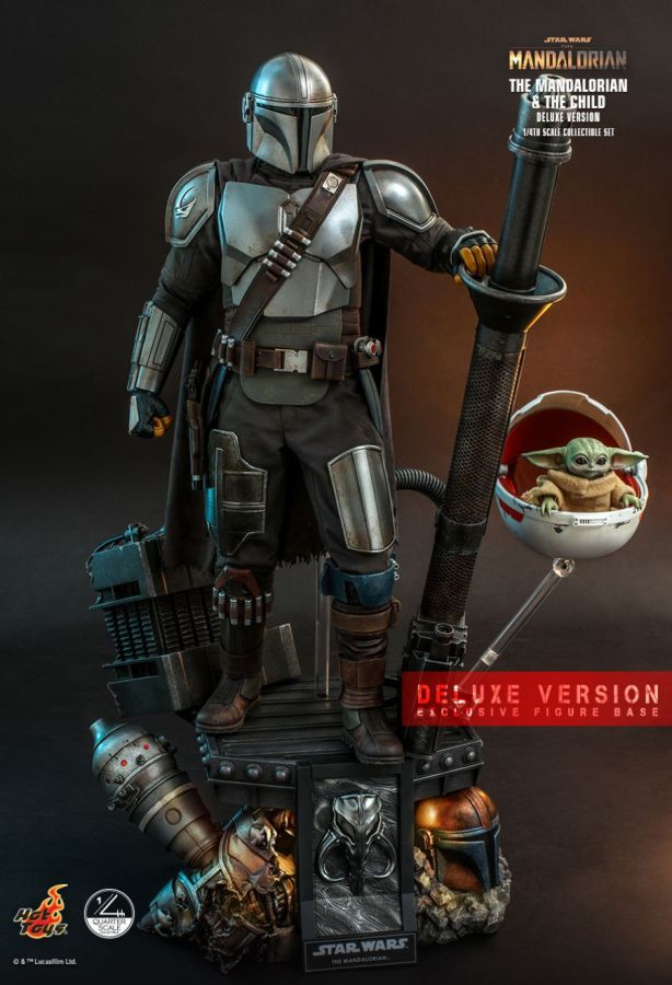 Hot Toy Star Wars: The Mandalorian - Mandalorian & The Child Deluxe 1:4 Scale Action Figure Set - My Hobbies