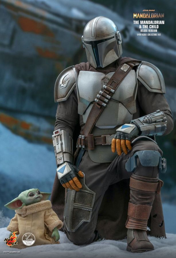 Hot Toy Star Wars: The Mandalorian - Mandalorian & The Child Deluxe 1:4 Scale Action Figure Set - My Hobbies