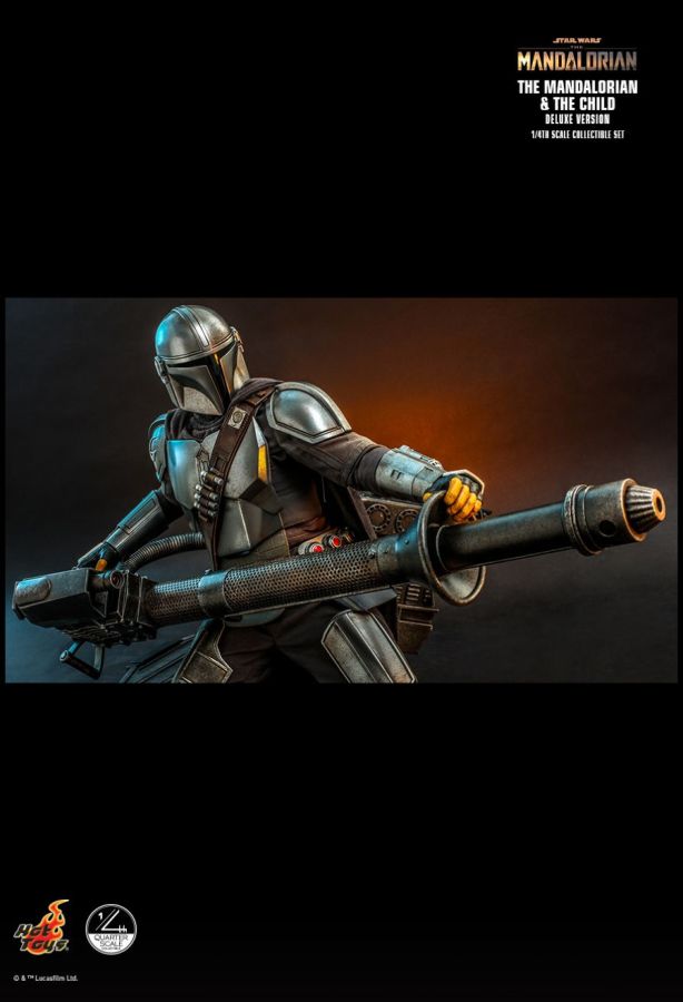 Hot Toy Star Wars: The Mandalorian - Mandalorian & The Child Deluxe 1:4 Scale Action Figure Set - My Hobbies