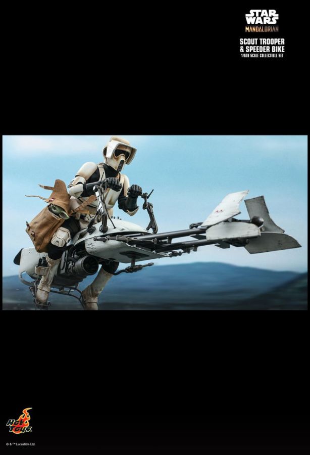 Hot Toy Star Wars: The Mandalorian - Scout Trooper & Speeder Bike 1:6 Scale Action Figure Set - My Hobbies