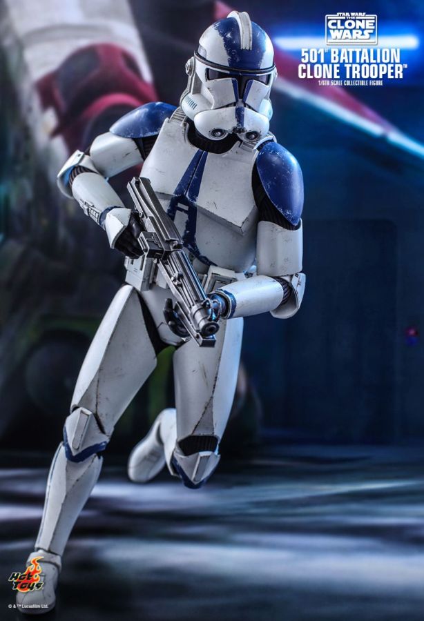 Hot Toy Star Wars: The Clone Wars - 501st Battalion Clone Trooper 1:6 Scale 12" Action Figure - My Hobbies