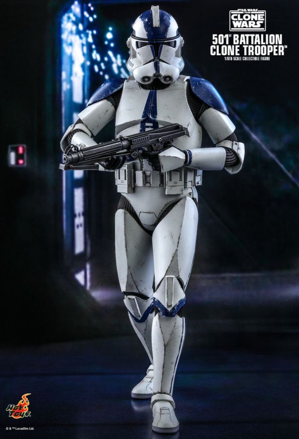 Hot Toy Star Wars: The Clone Wars - 501st Battalion Clone Trooper 1:6 Scale 12" Action Figure - My Hobbies