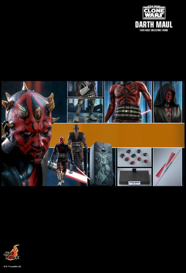 Hot Toy Star Wars: The Clone Wars - Darth Maul 1:6 Scale 12" Action Figure - My Hobbies