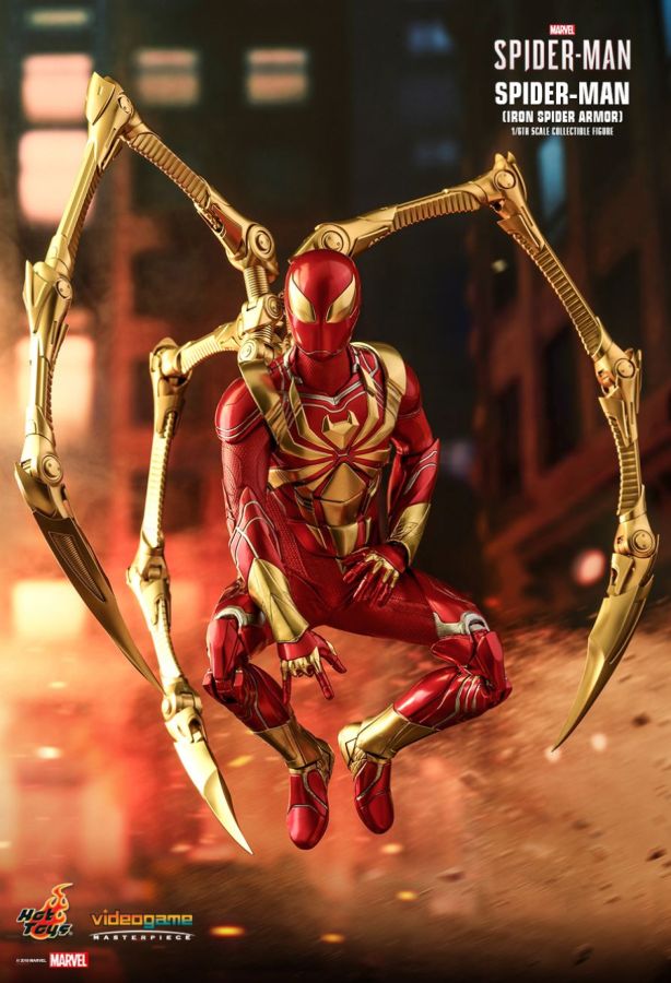 Hot Toys Spider-Man (Video Game 2018) - Iron Spider Armor 1:6 Scale 12" Action Figure - My Hobbies