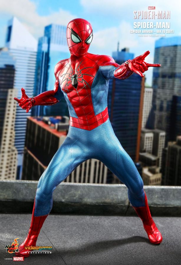 Hot Toy Spider-Man (Video Game 2019) - Spider Armor Mark IV 1:6 Scale 12" Action Figure - My Hobbies