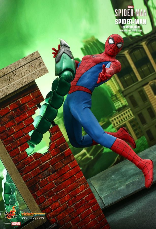 Hot Toy Spider-Man (Video Game 2018) - Spider-Man Classic Suit 1:6 Scale 12" Action Figure - My Hobbies